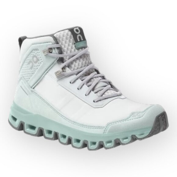 On Running Shoes - On Cloudridge High Top Running Shoes in Glacier Sea 8